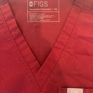 Figs Maroon XS set